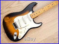 1956 Fender Stratocaster Vintage Pre-CBS Electric Guitar Sunburst with Case