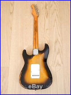 1956 Fender Stratocaster Vintage Pre-CBS Electric Guitar Sunburst with Case