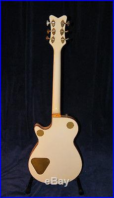 1956 Vintage GRETSCH White Penguin Guitar Rare Duo Jet poodle case fixed bigsby