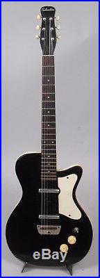 1959 Silvertone 1303 Danelectro U2 Guitar Black Lipstick Pickups
