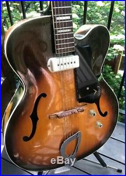1960 Guild X-150 Savoy Vintage Archtop Guitar Hoboken USA Lifton Case Sunburst