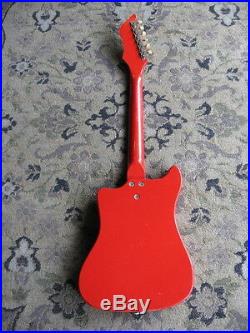 1960s Kay Vanguard electric guitar vintage USA harmony RED FINISH! Rosewood