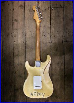 1961 Fender Stratocaster Blonde Slab Board Neck With Original Hard Shell Case