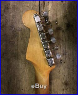 1961 Fender Stratocaster Blonde Slab Board Neck With Original Hard Shell Case