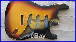 1963 Fender Stratocaster Body Sunburst Vintage Strat pre cbs'63 Original