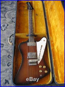 1964 Gibson Firebird III electric guitar SUNBURST FINISH reverse firebird 3