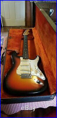 1965 Fender Stratocaster Guitar. All Original L 89275 3 Tone Sunburst