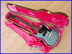 1965 Gibson SG Junior Vintage Electric Guitar Bound Neck Pelham Blue with Vibrola