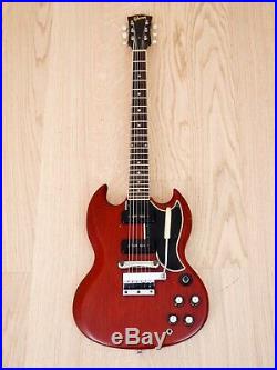 1965 Gibson SG Special Vintage Electric Guitar Cherry with Maestro Vibrola, Case