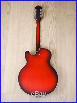 1965 Silvertone 1454 Vintage Electric Guitar DeArmond Gold Foils Harmony with Case
