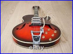 1965 Silvertone 1454 Vintage Electric Guitar DeArmond Gold Foils Harmony with Case