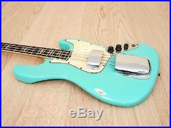 1966 Fender Jazz Bass Vintage Electric Bass Guitar Seafoam Green with Case