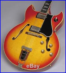 1966 Gibson Barney Kessel Custom Cherry Sunburst Guitar Flamed Maple