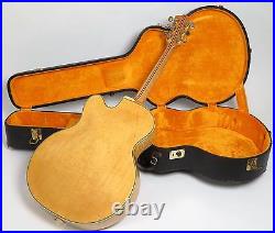 1968 Guild X-500 Blonde Archtop Guitar Lots of Flame! With Case