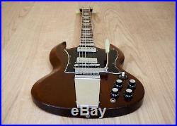 1969 Gibson SG Standard Vintage Electric Guitar Walnut with T Tops Maestro Vibrola