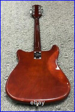 1970's Epiphone ET-276 Wilshire Black Mahogany Solid Body Electric Guitar Japan