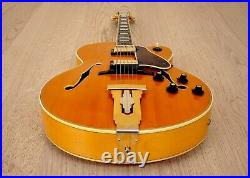 1970s Gibson L-5 CES Vintage Archtop Electric Guitar Blonde with T Tops, Case