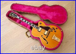 1970s Gibson L-5 CES Vintage Archtop Electric Guitar Blonde with T Tops, Case