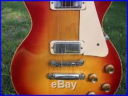 1971 Gibson Les Paul Deluxe Red Sunburst Vintage Old Guiltars