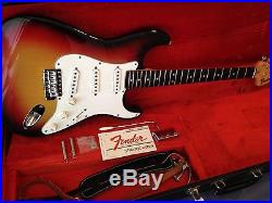 1972 Fender Stratocaster Sunburst WithOriginal HSC 100% Stock