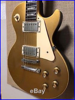 1973 Gibson Les Paul Deluxe Electric Guitar Goldtop withHSC USA Vintage Player