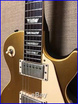 1973 Gibson Les Paul Deluxe Electric Guitar Goldtop withHSC USA Vintage Player