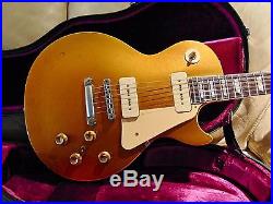 1973 Vintage Gibson Les Paul Goldtop Outstanding Players Cond P90 OriginalCase