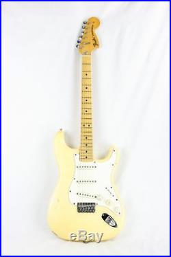 1974 Fender Stratocaster Olympic White! 1970's Strat with Staggered Pole Pickups