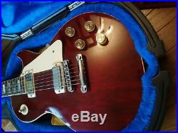 1976 Gibson Les Paul Deluxe Vintage Electric Guitar Wine Red withHard Case