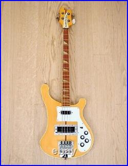 1977 Rickenbacker 4001 Vintage Electric Bass Guitar Mapleglo with Case, 4003