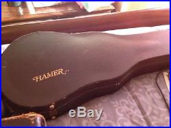 1977 to 1979 #01469 Black Hamer USA Sunburst 6 String Guitar/Original Hardshell