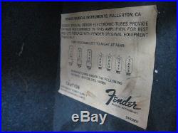 1979 Fender Princeton Reverb electric guitar amplifier SILVERFACE cbs