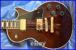 1979 Gibson Les Paul Custom Guitar wine colored