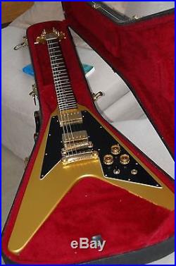 1980 Gold Gibson Flying V Limited Edt #250 Guitar Center 100% Original