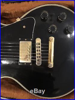 1982 Gibson Les Paul Custom Black Beauty Tim Shaw pick ups