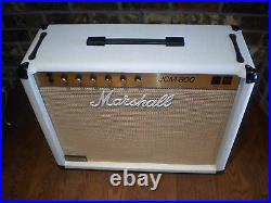 1983 WHITE Marshall 50w JCM 800 Tube Guitar Amplifier Combo Amp 2x12 Celestions