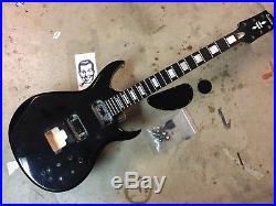 1985 Carvin DC200 Stereo Electric Guitar Black Project Kahler