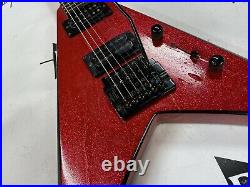 1986 Jackson USA King V Electric Guitar Sparkle Red with Case