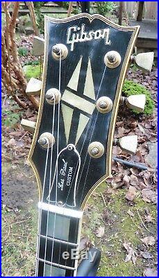 1987 Gibson Les Paul Custom Dark Cherry All Original Tim Shaw Pups OHSC