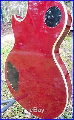 1987 Gibson Les Paul Custom Dark Cherry All Original Tim Shaw Pups OHSC