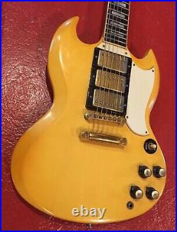 1987 Gibson SG Les Paul'62 Custom Electric Guitar with Case. Antique Ivory White