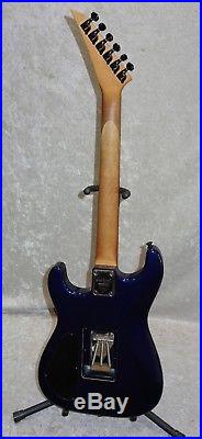 1987 USA Jackson San Dimas electric guitar in Dark Blue Metallic finish with case