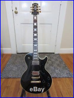 1989 Epiphone Les Paul Custom Black Beauty with Hard Case First Year Production