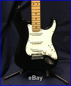 1990 Fender American Standard Stratocaster Black Ebony USA Electric Guitar
