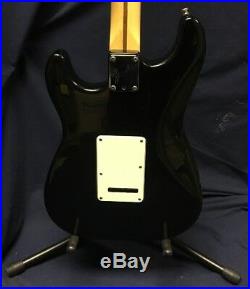 1990 Fender American Standard Stratocaster Black Ebony USA Electric Guitar