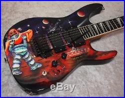 1991 USA Jackson Fusion electric guitar with Space Lust graphic and case