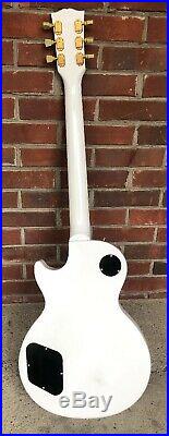 1995 Gibson Les Paul Studio Model W Custom Natural/White Paint Job. Nice