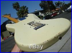 1996 Fender Custom Shop Cunetto Stratocaster 1960's Relic Olympic White