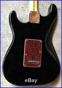 1998 Fender American Standard Stratocaster Black Maple Neck Tortoise Shell Guard