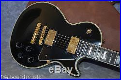 2001 Gibson Les Paul Custom Black Beauty Electric Guitar With OHSC PLAYER